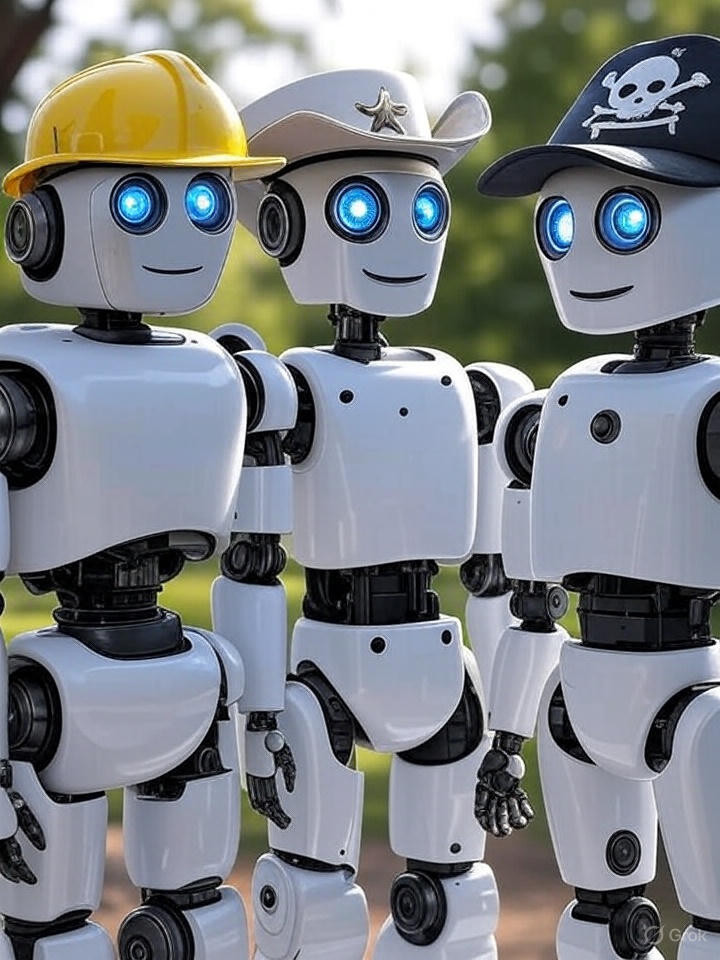 Multi-Model Robots with Different Hats